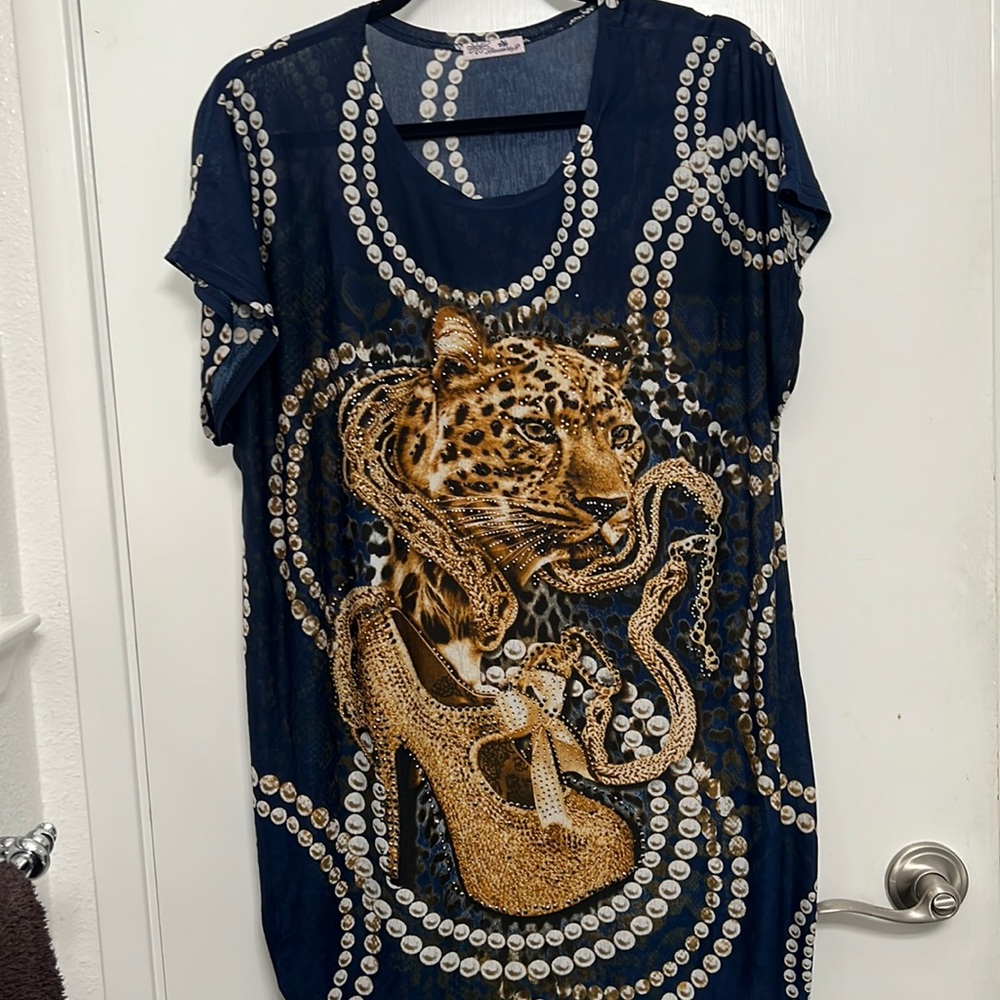 Blouse with cute sparkle